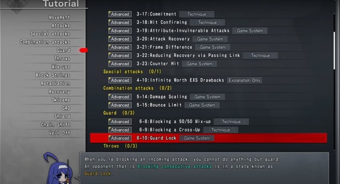 Just a fraction of the lessons in UNI 2's tutorial.